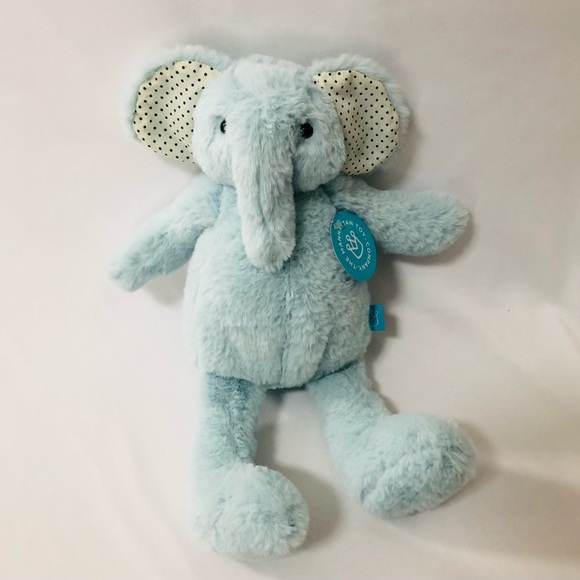 Manhattan Toy Toys Manhattan Toy Pattern Pal Blue Elephant 2 Plush Baby Lovey Stuffed Animal